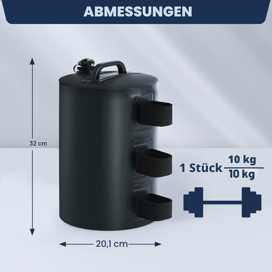 MASTERCANOPY 4er Set Wassergewichtstaschen Sandsäcke Gewichtstaschen Beingewichte Beschwerer für Pav