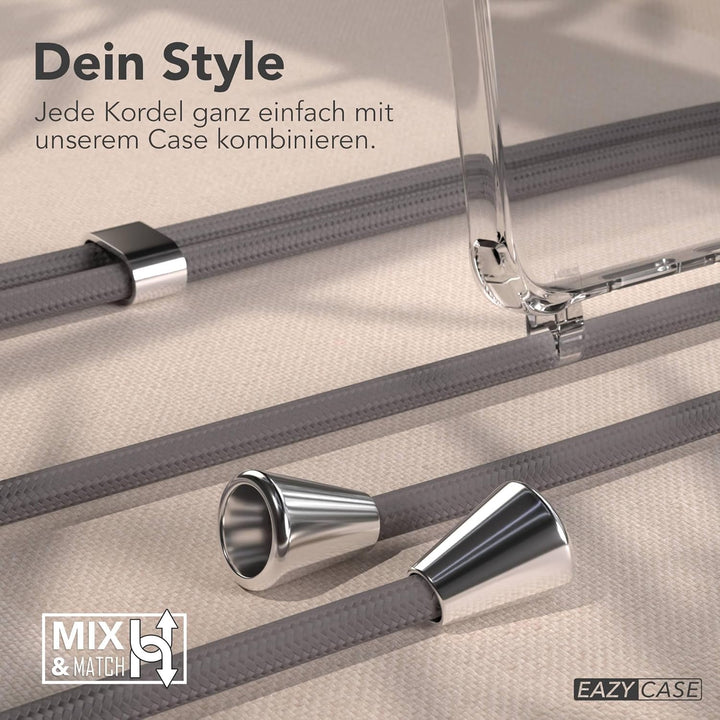 EAZY CASE Handykette kompatibel mit Galaxy S25 Edge Handyhülle mit Umhängeband, Handykordel mit Schu