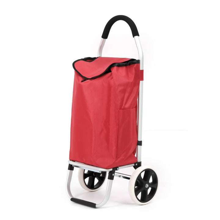 43.5Liter Aluminium Trolley Einkaufstrolley Klappbar, Shopping Trolley, Wasserabweisender Einkaufswa