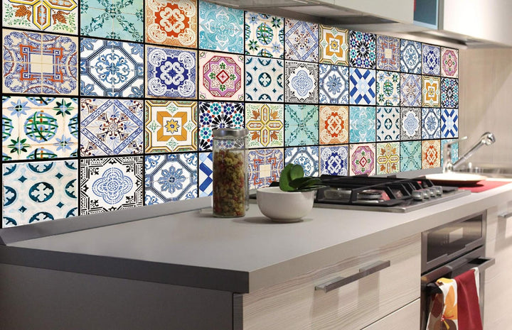 DIMEX Küchenrückwand Folie selbstklebend AZULEJOS | Klebefolie - Dekofolie - Spritzschutz für Küche