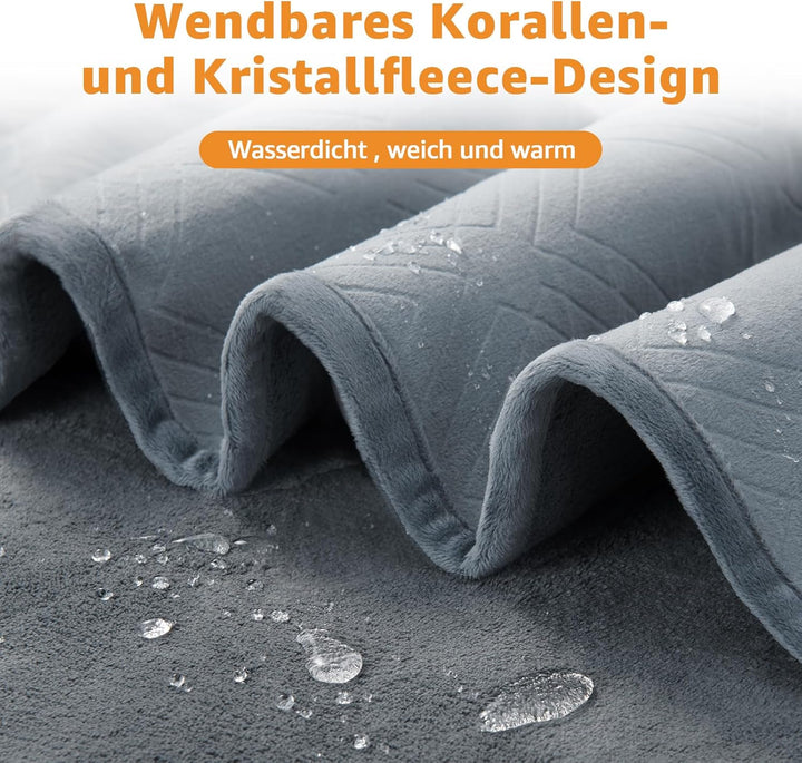 PICK FOR LIFE wasserdichte Hundedecke, Waschbare Flauschige Decken für Hunde und Katzen, Weiche Kusc