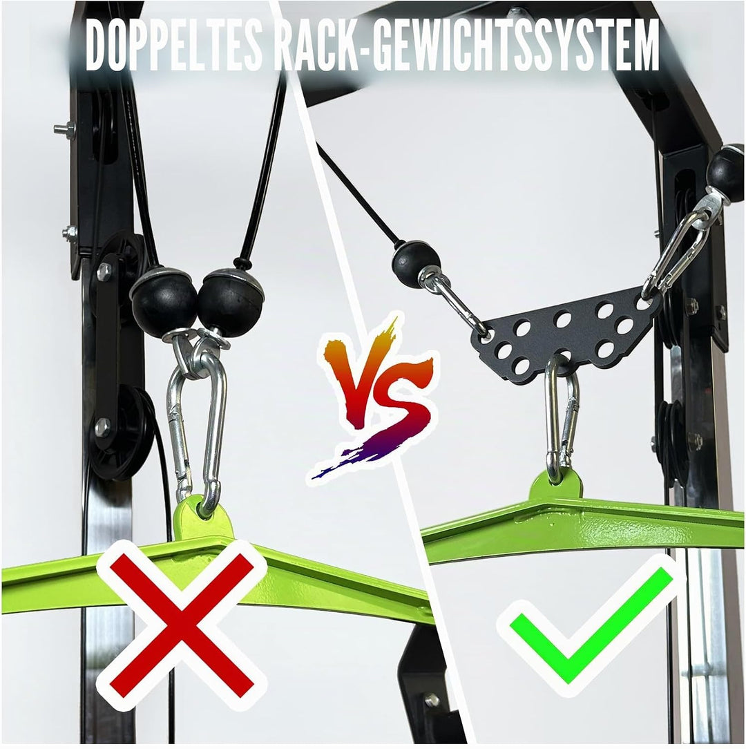KORIKAHM Multi-Grip LAT Pull Down Bar für Home Gym Fitness, Spreizplatte LAT Pulldown Aufsätze für P