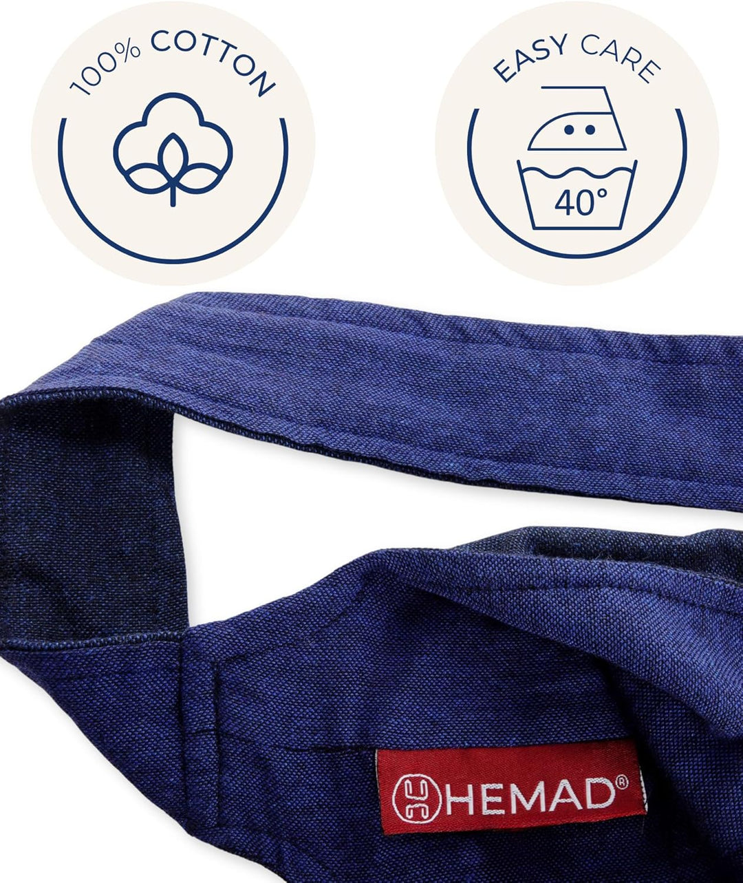 Umhänge -Tasche Klein - Baumwolle/Leinenlook Mittelalter Kleidung Blau, Blau