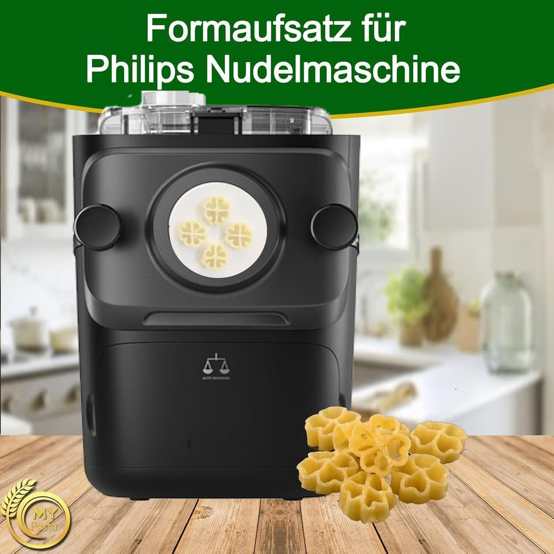MY PASTA - Kleeblatt - Zubehör für Nudelmaschinen Nudelscheibe kompatibel mit Philips Nudelmaschine