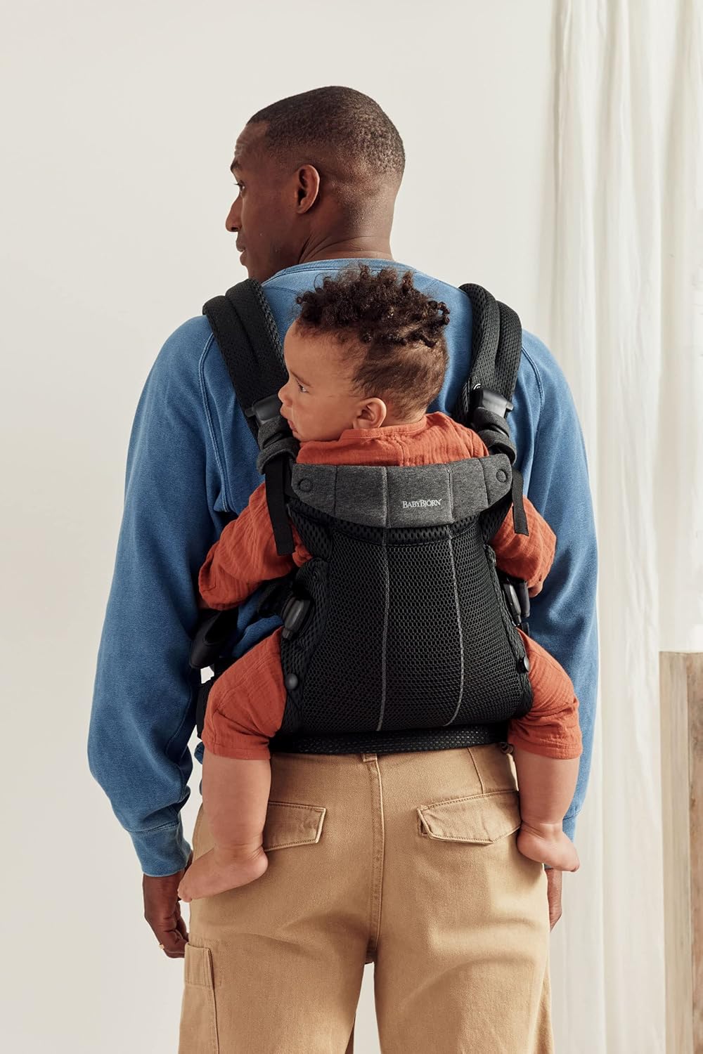 BabyBjörn Babytrage Harmony, 3D-Netzstoff, Schwarz 3D-Netzstoff Schwarz, 3D-Netzstoff Schwarz