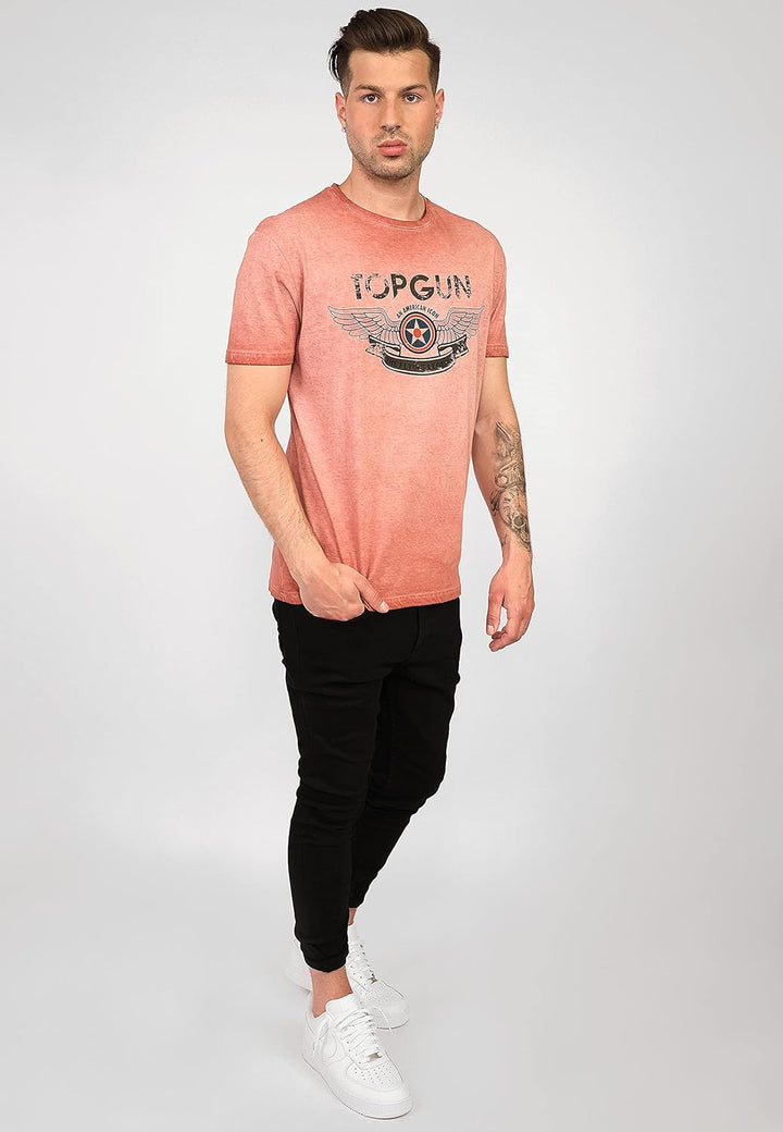 Top Gun Herren T-Shirt Construction Tg20191039 Red,XL