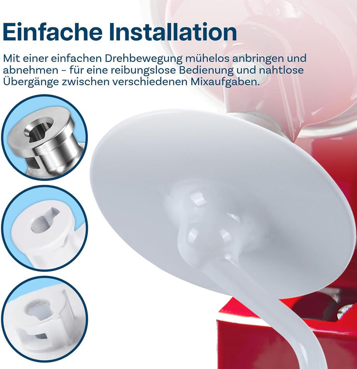 3er Zubehör Set für KitchenAid 4.5-5 Quart Kippkopf-Standmixer Artisan & Classic Serie von MMOBIEL –