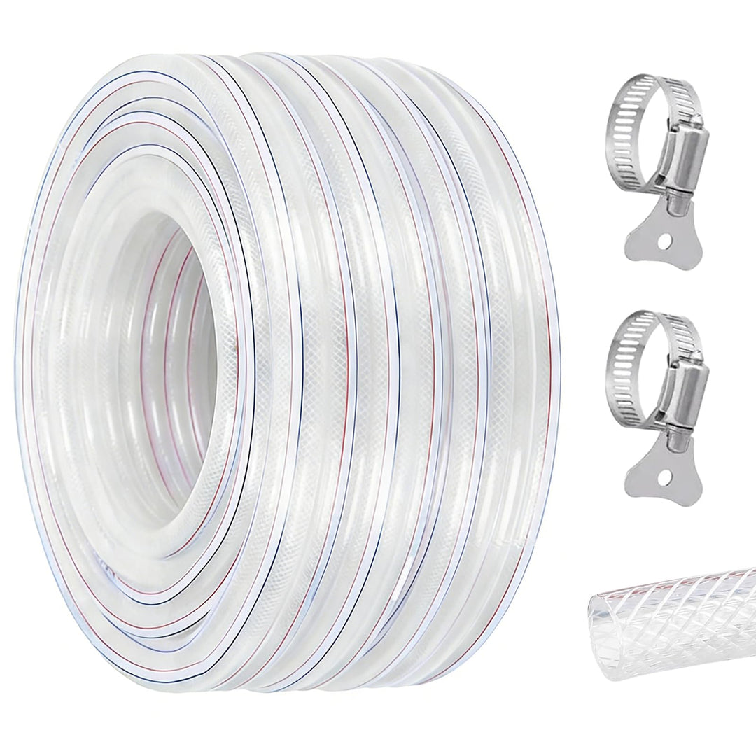 Trinkwasserschlauch, 25x33mm Gewebeschlauch PVC Schlauch mit Gewebe, Wasserschlauch mit Schlauchsche