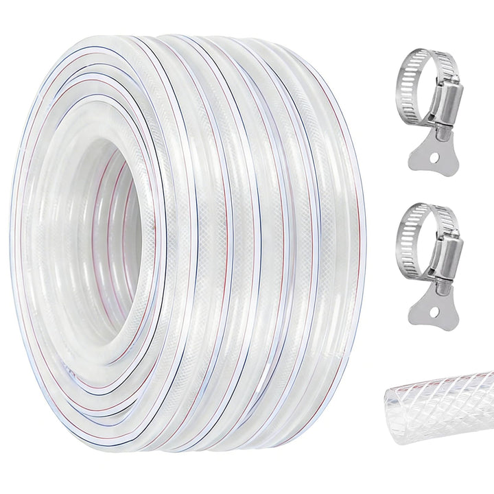 Trinkwasserschlauch, 25x33mm Gewebeschlauch PVC Schlauch mit Gewebe, Wasserschlauch mit Schlauchsche