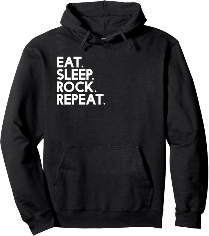 Eat Sleep rock Repeat - Music Pullover Hoodie