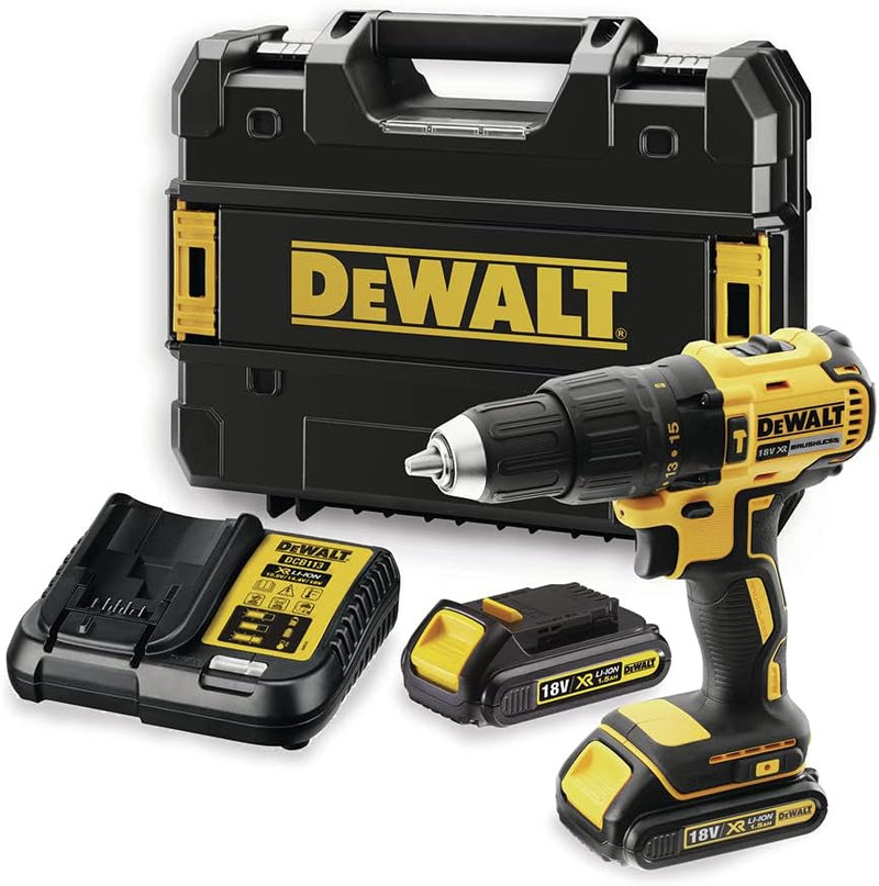 DeWalt 18V, 1,5Ah Schlagbohrschrauber/Schlagschrauber (bürstenlos, robustes Schnellspannfutter, inte