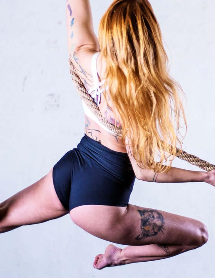 Dragonfly Betty Pole Short | Comfortabel Hoog getailleerd | Dubbele voering | Rubberen taillebanden|