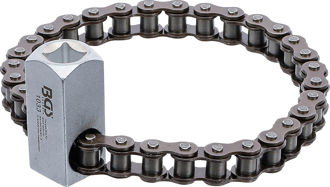 BGS 1033 | Ölfilter-Kettenschlüssel | Ø 65-115 mm & 1031 | Ölfilterspinne, 3-armig | für Ölfilter Ø