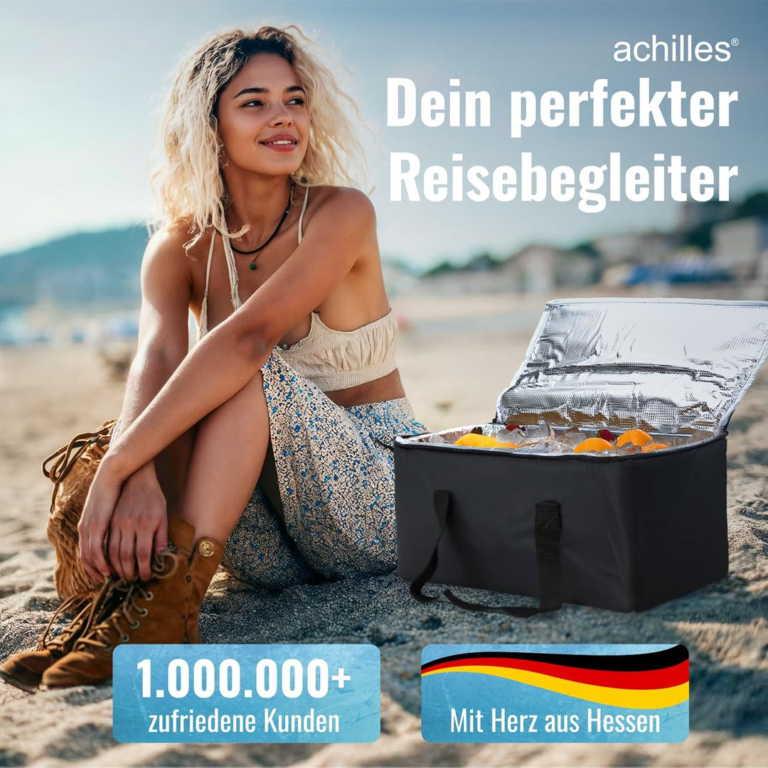 achilles Kühltasche Faltbar – Lunchtasche Herren und Damen – Lange Kühlzeit – Faltbare Kühlbox für U