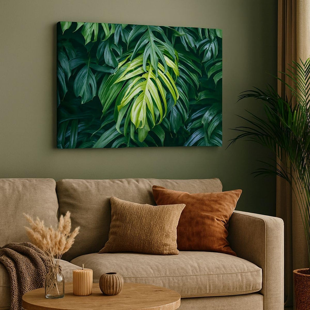 ARTTOR Bilder auf Leinwand 100x70cm Leinwandbild mit Rahmen Blume Natur Gross Wanddeko Bild Schlafzi