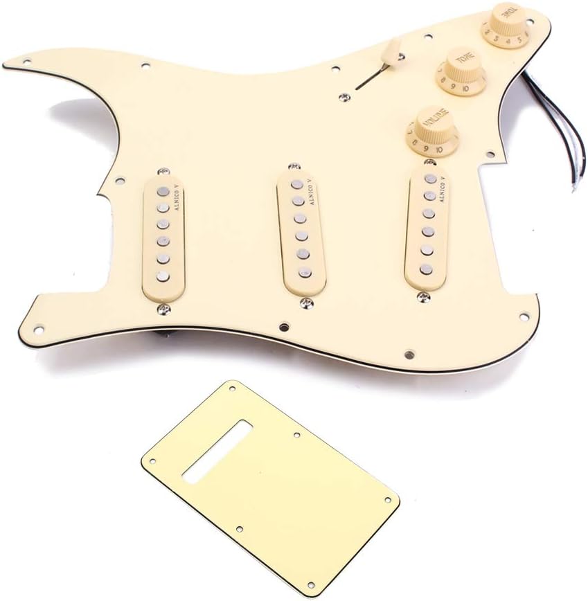 1 Satz Wired Pickups Pickguard Mit Rückenplatte DIY Für Strat E Gitarre