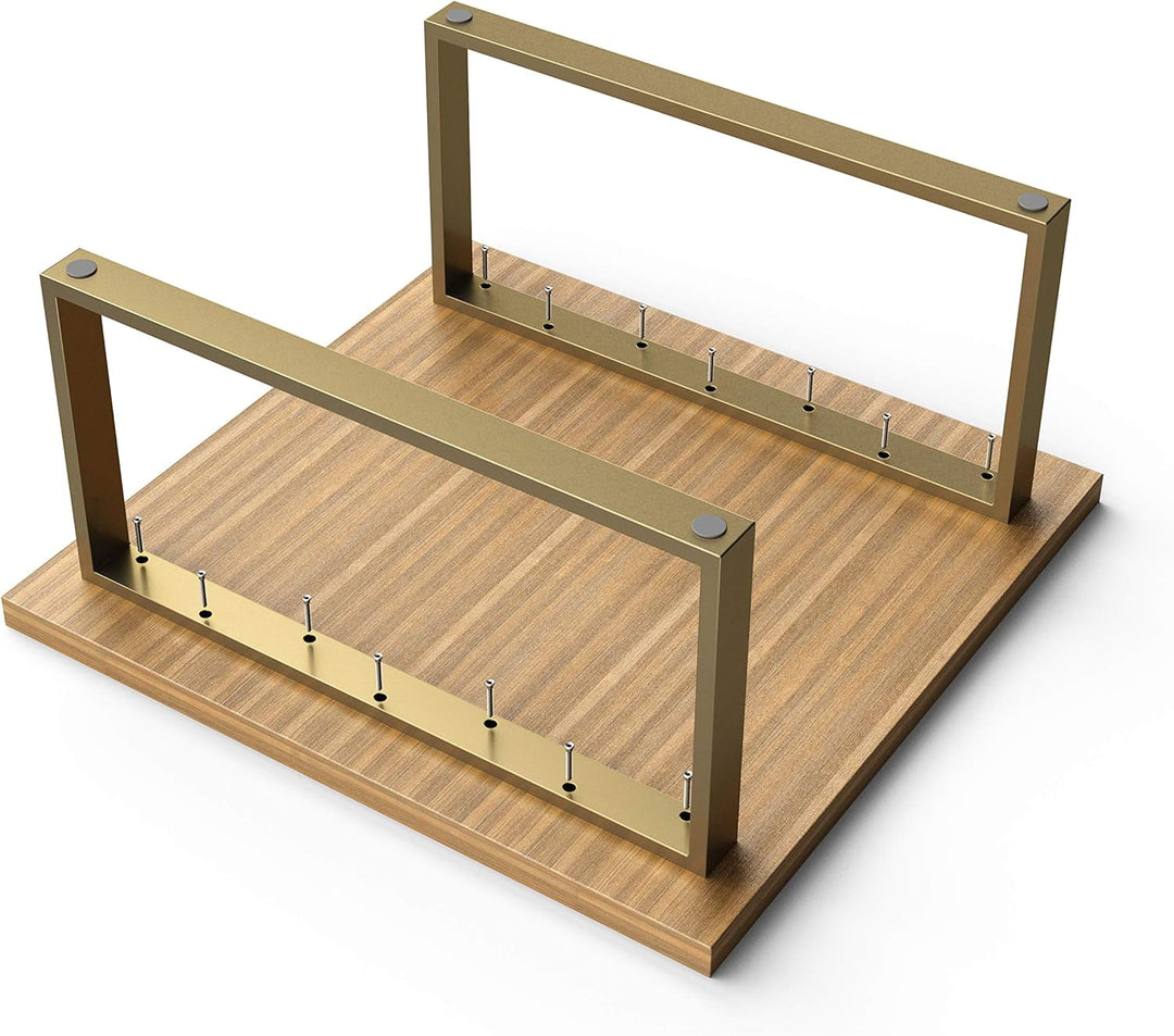 sossai® Couchtischkufen aus Stahl (pulverbeschichtet) | CKK1 | Farbe: Gold | Breite 50 cm x Höhe 40