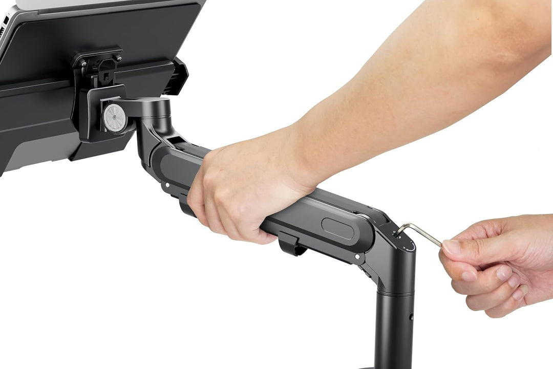 Alberenz® Laptophalterung mit Gasfeder, verstellbare Laptop Halterung für 17" Laptops, Notebook Abla