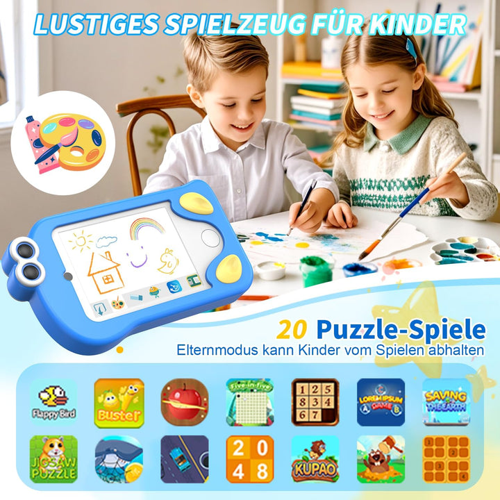 CHAKEYAKE Kinder Handy, Kinderkamera im Smartphone-Format mit 2.8” Touchscreen, Dual Kamera, Foto- V