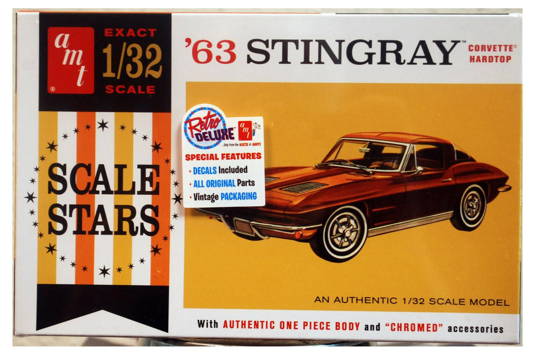 Round2 AMT1112/12 Corvette Plastikmodellbausatz, Farbig, 1:32