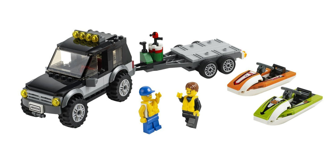 LEGO City Wohnmobil-Boot - Bauspiele (Mehrfarbig, 5 Jahre (S), 219 Teile (S), 12 Jahre (S)