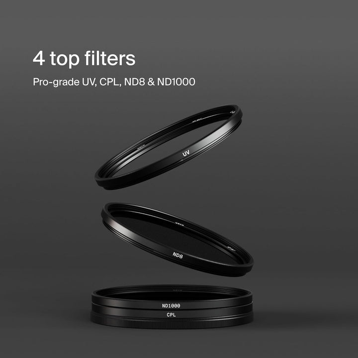 Urth 95 mm UV, Polfilter (CPL), ND8, ND1000 Filter Kit (Plus+) 95mm Reinschrauben, 95mm Reinschraube