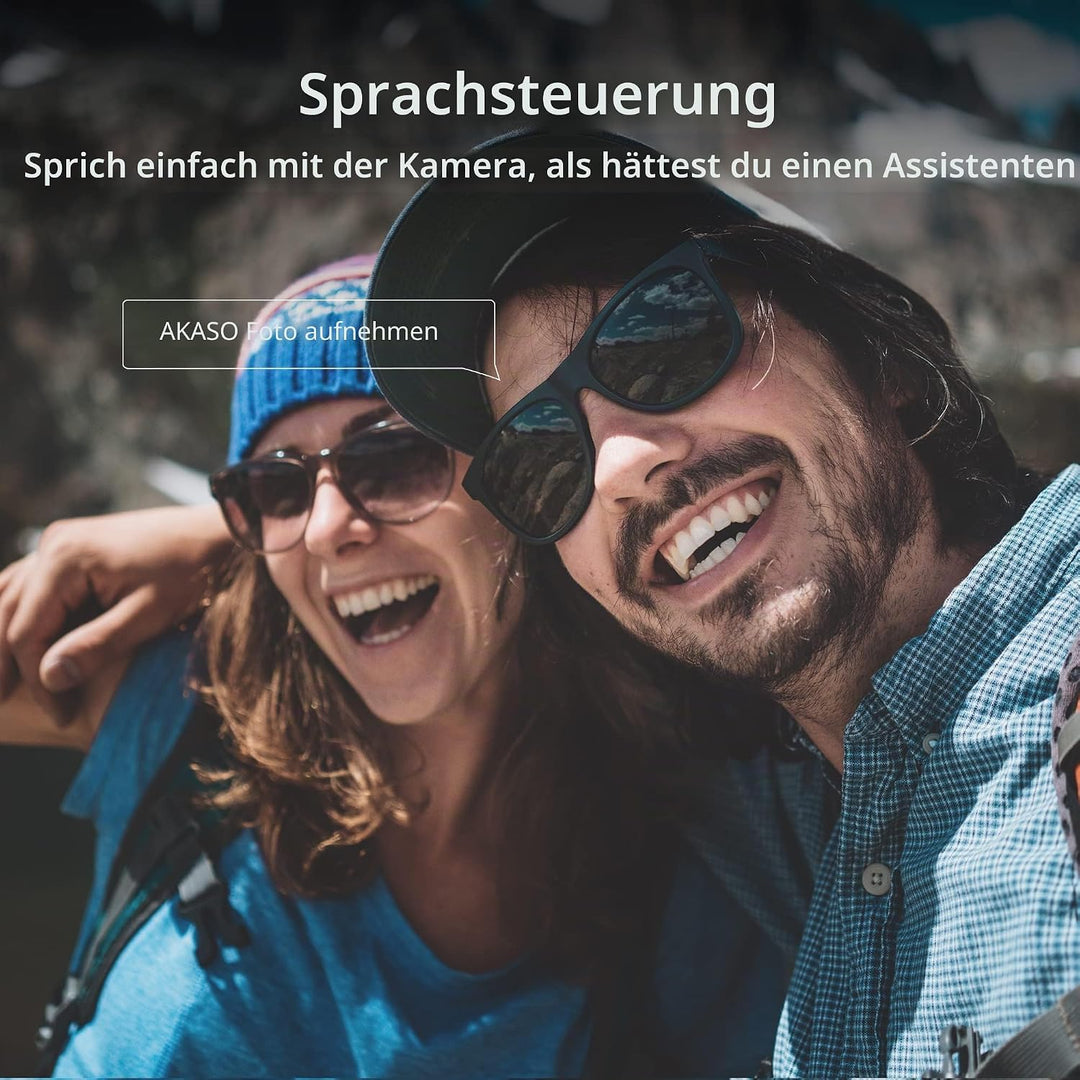 AKASO Action Cam 4K 20MP WiFi Unterwasserkamera IPX8 Wasserdicht Action Kamera EIS 2.0 mit Touchscre