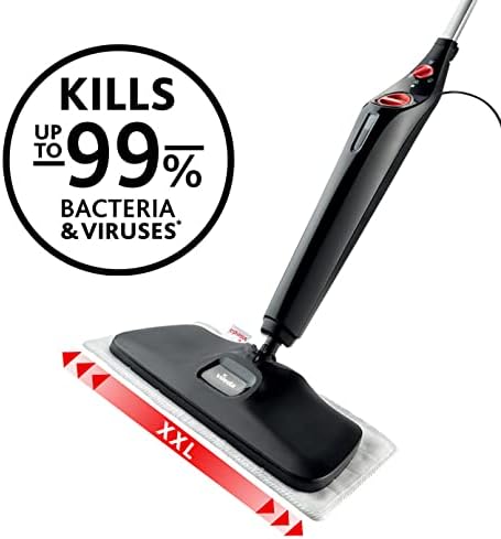 Vileda Steam PLUS XXL Dampfreiniger mit PowerPad, hygienische Bodenreinigung von grossen Flächen, en