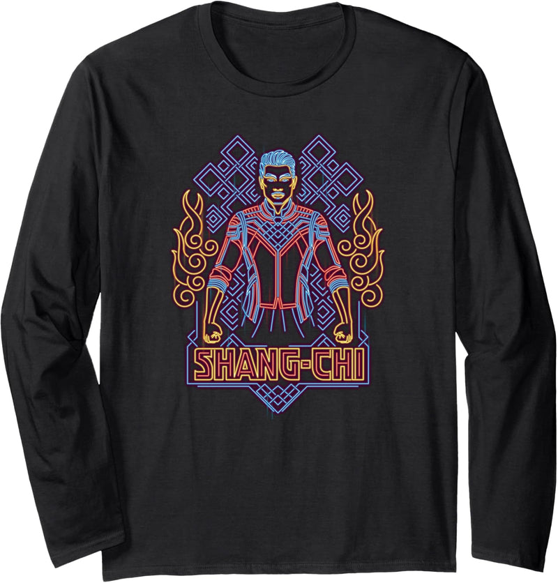 Marvel Shang-Chi and the Legend of the Ten Rings Neon Lights Langarmshirt