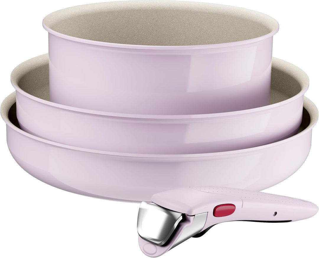 Tefal Ingenio Serenity L8304S04 Kochgeschirr, 4-teilig, Wok-Edition, Antihaftbeschichtung, sicherer