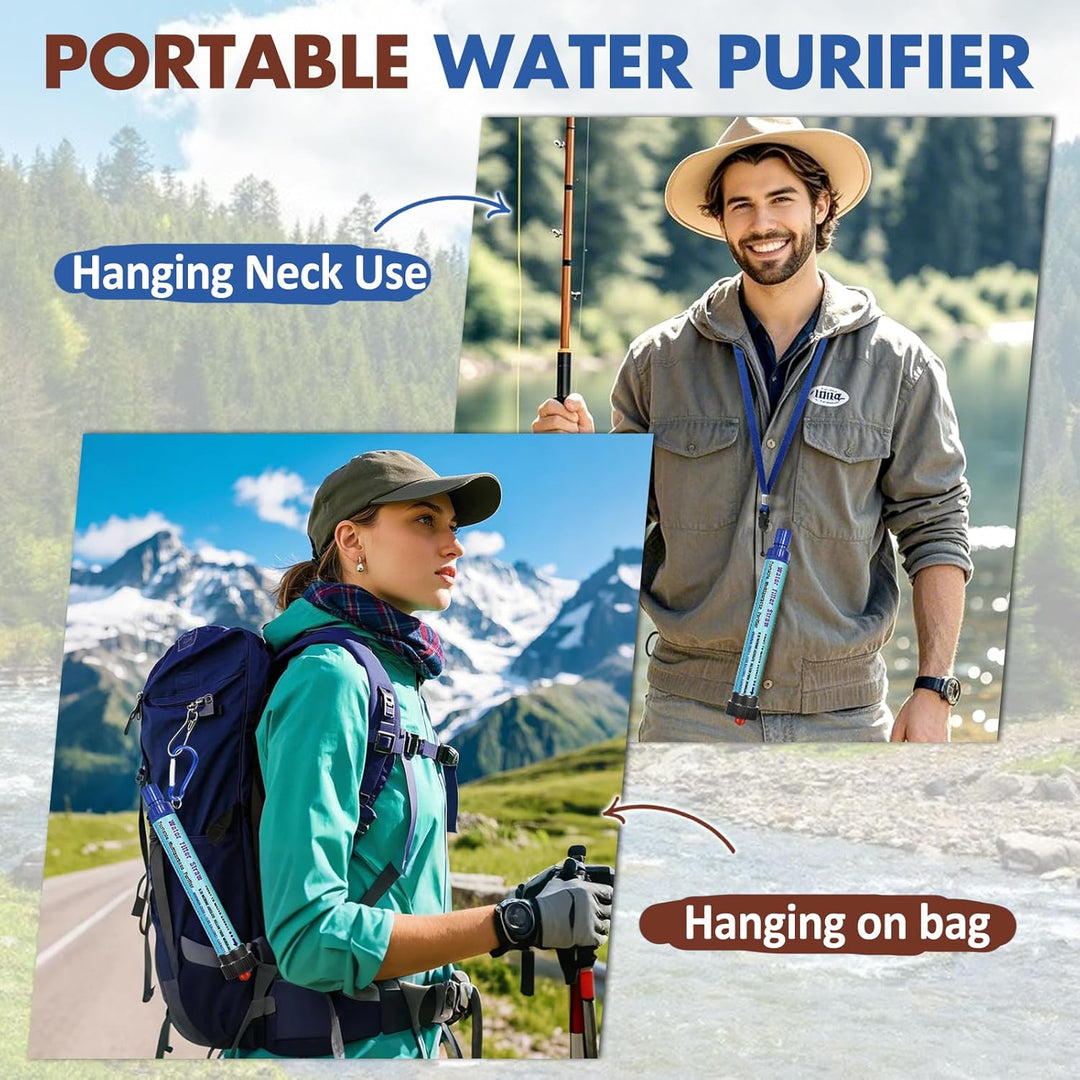 Wasserfilter Outdoor 2000L Mini Tragbarer Camping Wasseraufbereitung Entfernt 99.99% Bakterien Filte