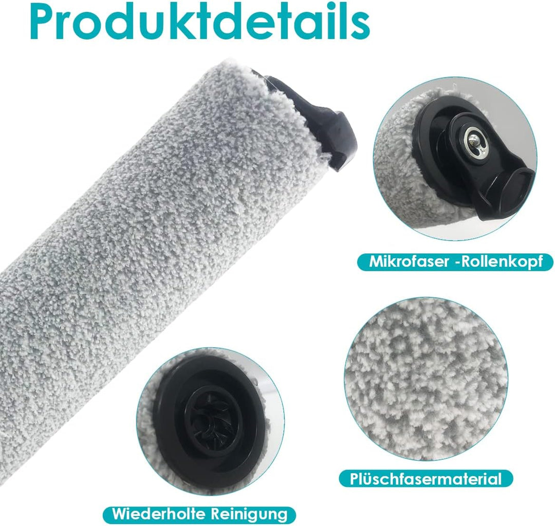 Ersatz-Bürstenwalze und Staubsaugerfilter für Tineco FLOOR ONE S5 STEAM Akku-Nass-Trocken-Staubsauge