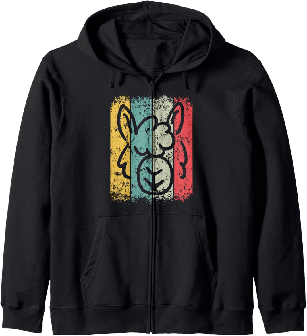 Alpaka Lama Kopf Retro Alpaka Bauer - Alpaka Landwirte Lama Kapuzenjacke