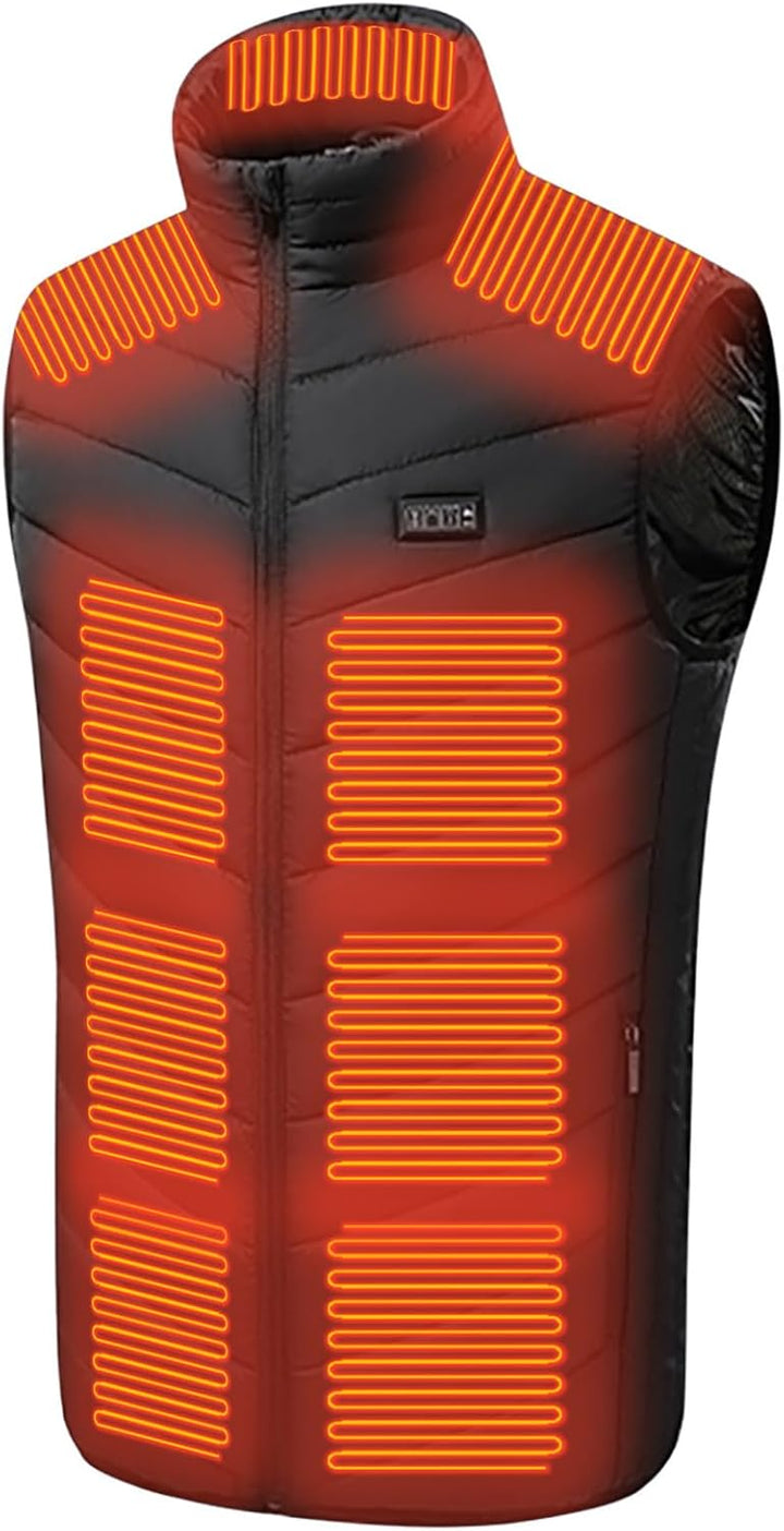 Beheizbare Weste Damen herren, Elektrische Heizweste ärmellos Jacke Mit Heizung, USB Elektrisch Heat
