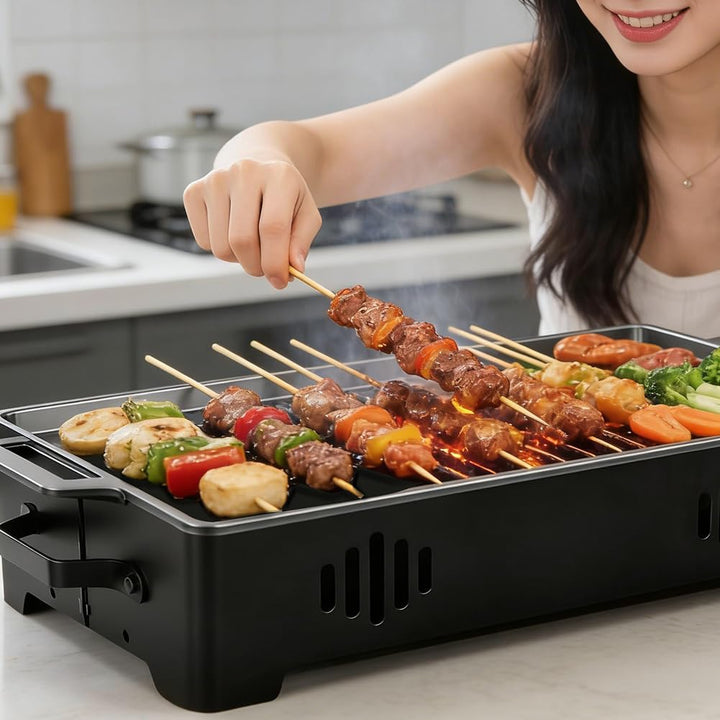 BBQ Warmhalteplatte,Warmhaltebehälter für Essen & Grillgut,Fleischwarmhalter fürs Grillen, Grillgut