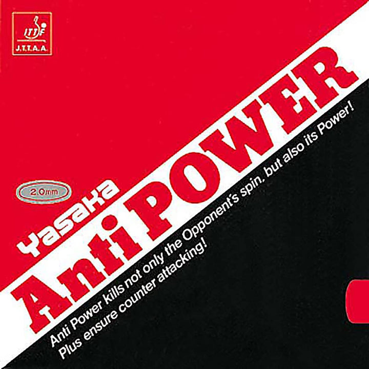 Yasaka Belag Anti Power 2,0 mm, rot 2,0 mm, rot, 2,0 mm, rot 2,0 mm, rot