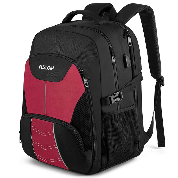 Extra Grosser Rucksack Damen 55L Wasserdicht 18.4 Zoll Laptoptasche Arbeit Laptop Rucksack mit USB L
