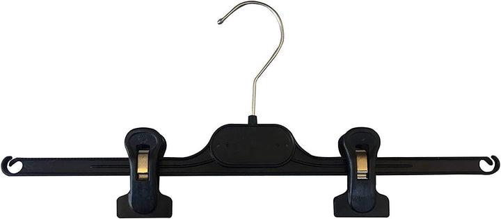 Kiroplast Kleiderbügel Für Röcke Kleiderbügel Hosen Clips Kleiderbügel Für Hosen 36cm (20, Schwarz)