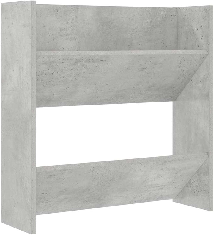60x18x60 cm Wand Schuhschrank mit 2 Kippböden Schuhregal Schmal Betongrau Schuhbank Shoe Rack Schuhk