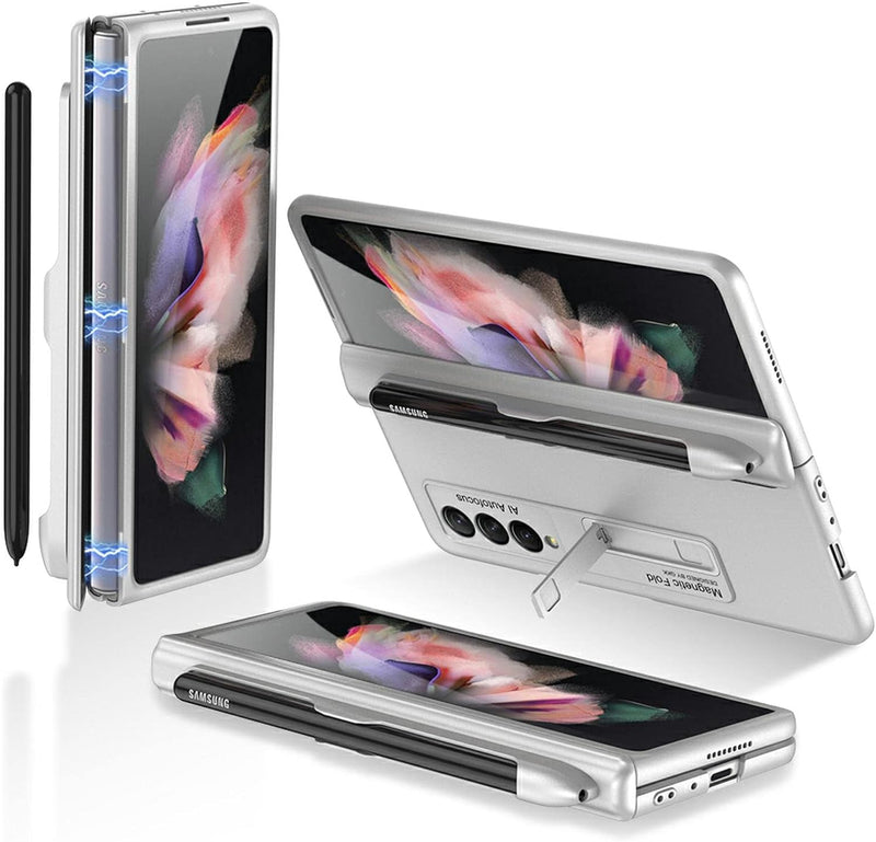 COQUE Galaxy Z Fold 3 5G Hülle, aufklappbare All-Inclusive-Hülle, Stylus Slot klappbare Handyhülle f