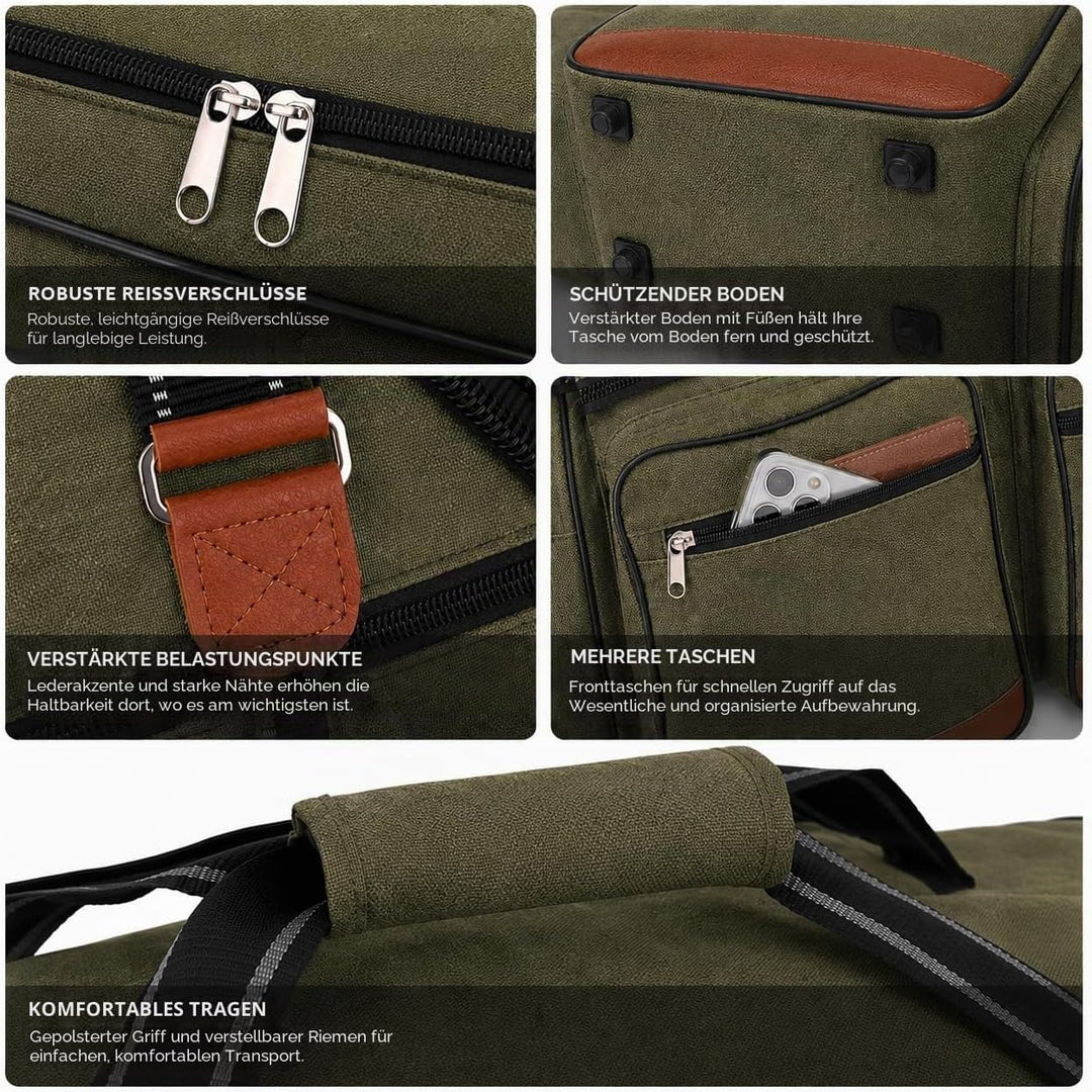 Foolsgold Extra grosse 120L Reisetasche Holdall Tasche Grün, Grün