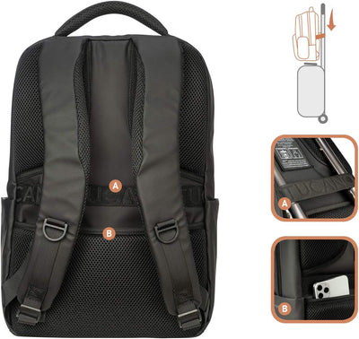 Tucano Martem Computerrucksack, kompatibel mit MacBook PRO 16 '' 15,6 Zoll Laptop, geräumiges, zeitg