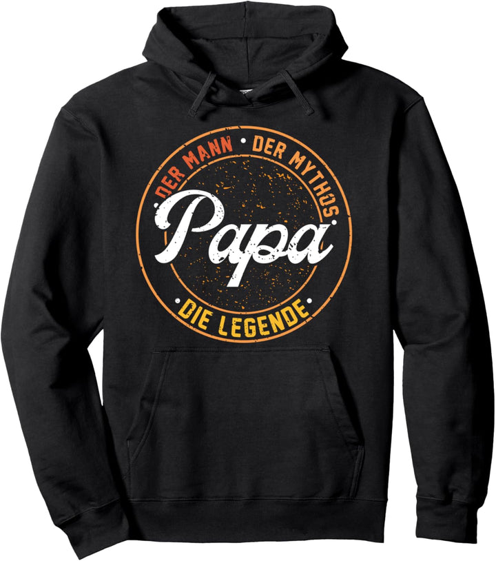 Vatertag Retro - Papa - Der Mann Der Mythos Die Legende Pullover Hoodie