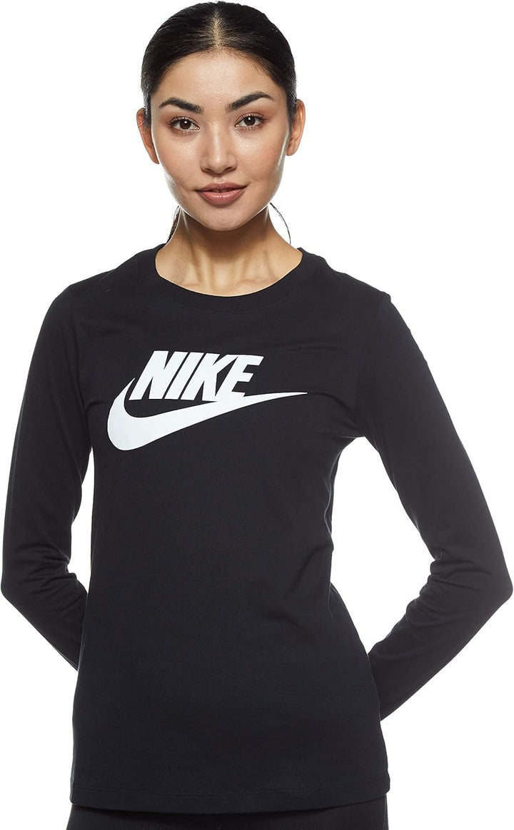 Nike Damen Sportswear Shirt (1er Pack) XS Black/White, XS Black/White