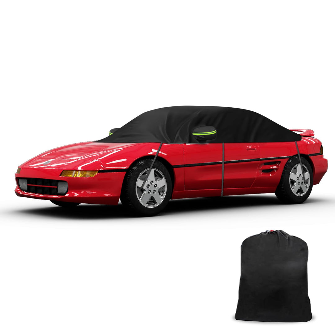 Halbe Autoabdeckung Kompatibel mit Toyota MR2 / MRS 1999-2007, Halbabdeckung wasserdichte Halbgarage