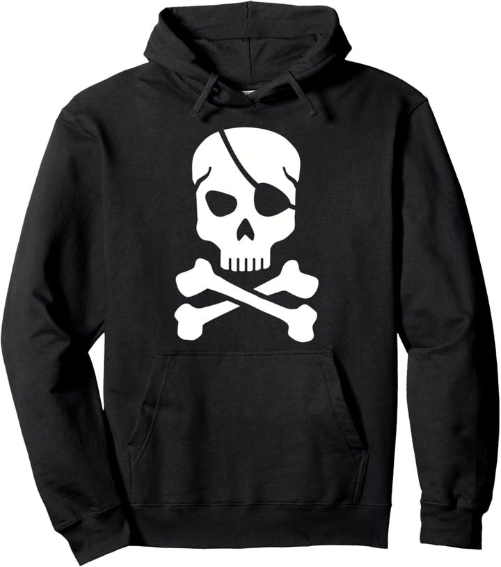 Totenkopf mit gekreuzten Knochen Pullover Hoodie