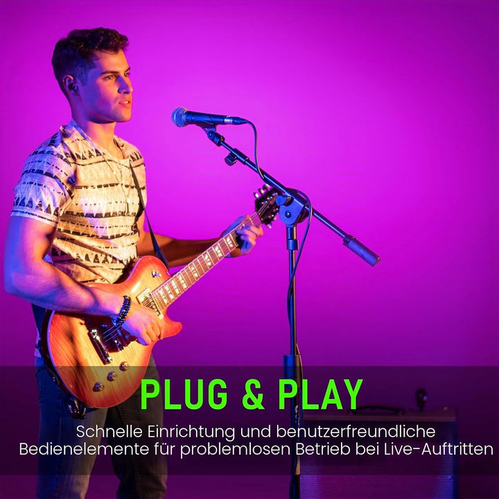 Xvive U2 Wireless Digital Transmitter/Receiver System for Guitar, Bass and Other Instruments, Rechar