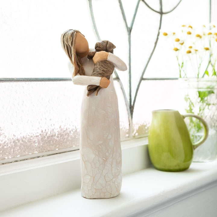 Willow Tree Adorable You Dark Dog Figur Mehrfarbig, Mehrfarbig
