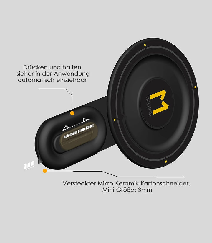 Aulumu G05 Magnetisch Phone Ständer Grip | Abnehmbarer, 360° Verstellbarer Handy-Kickstand mit Karto