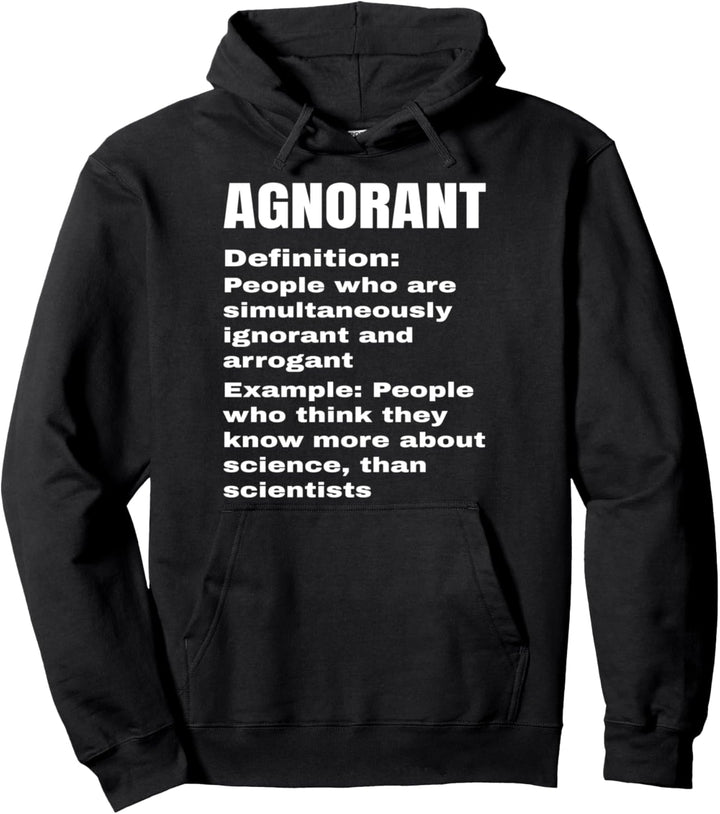 Agnorant Definition Lustiger Wissenschaftler Witz Science Pullover Hoodie